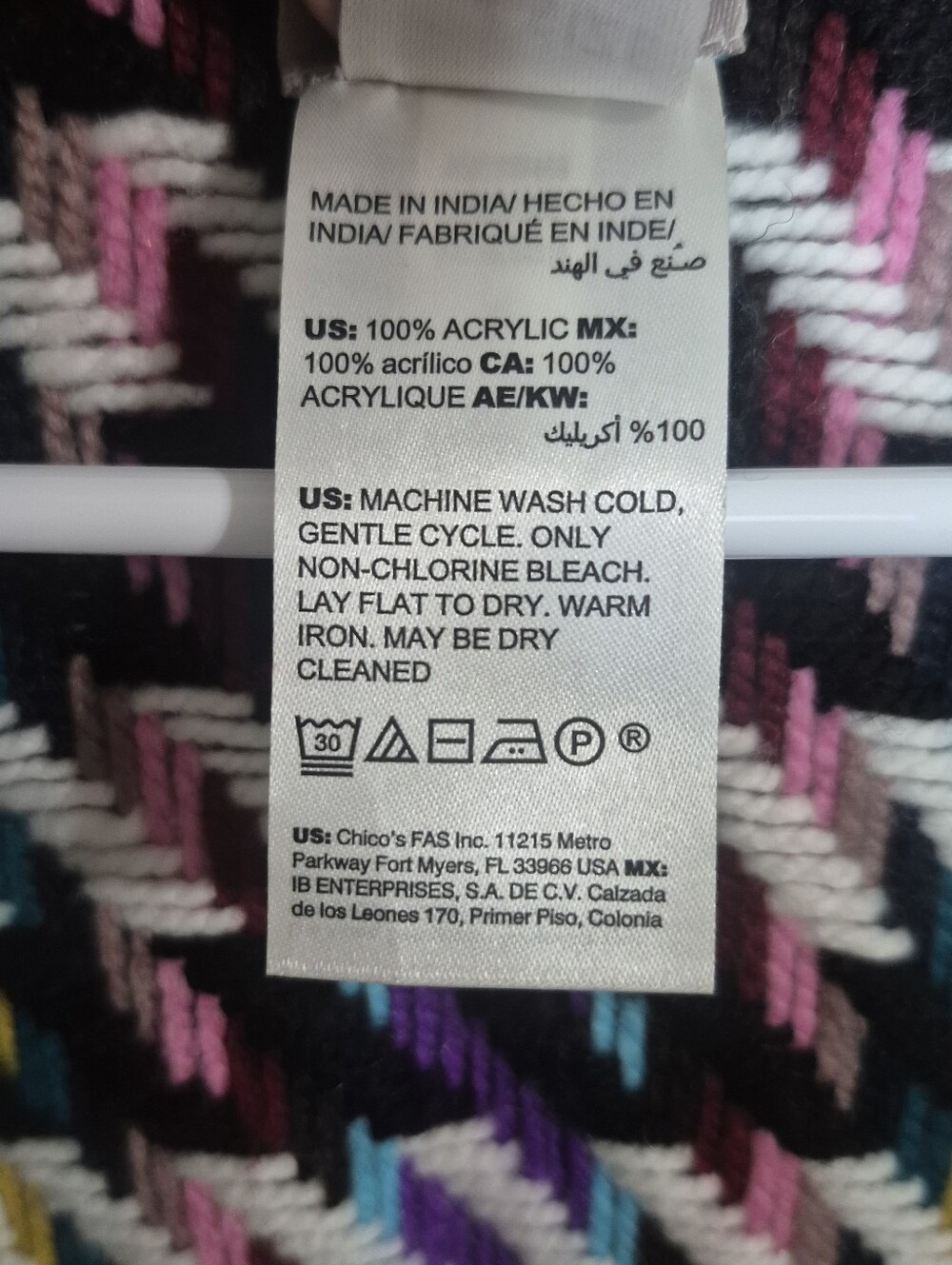CHICO'S One Size Ruana Wrap - Picture 6 of 7